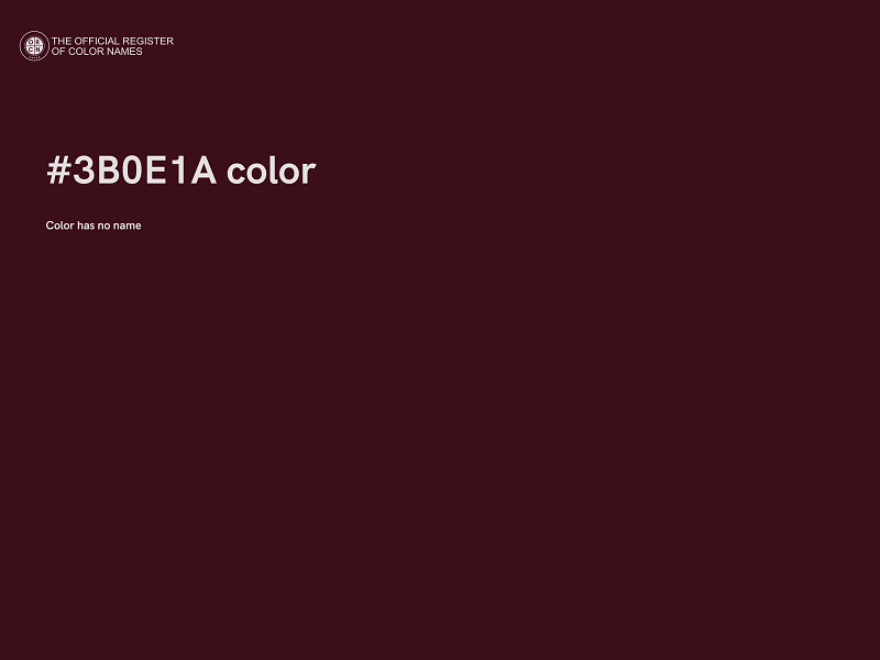 #3B0E1A color image