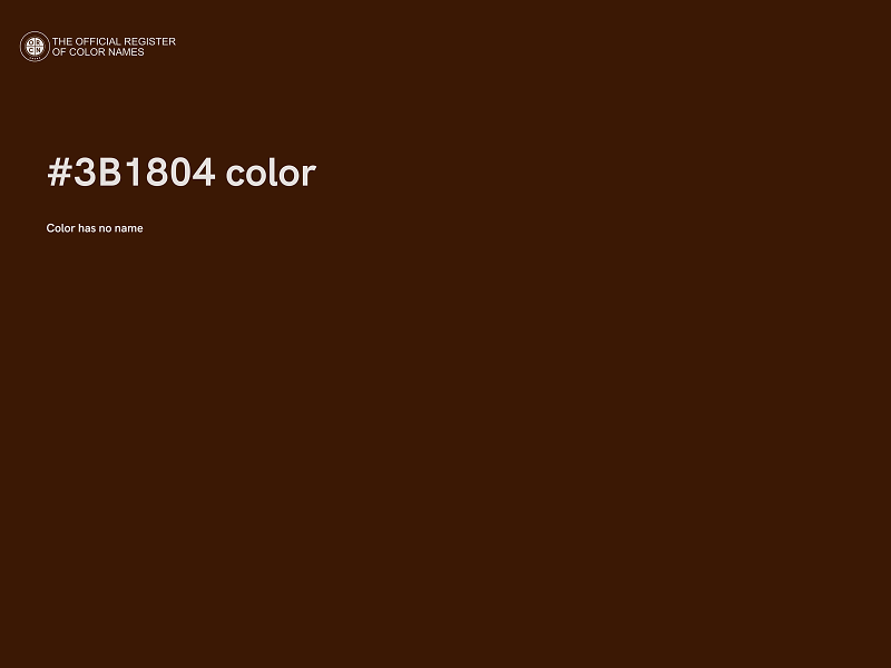 #3B1804 color image