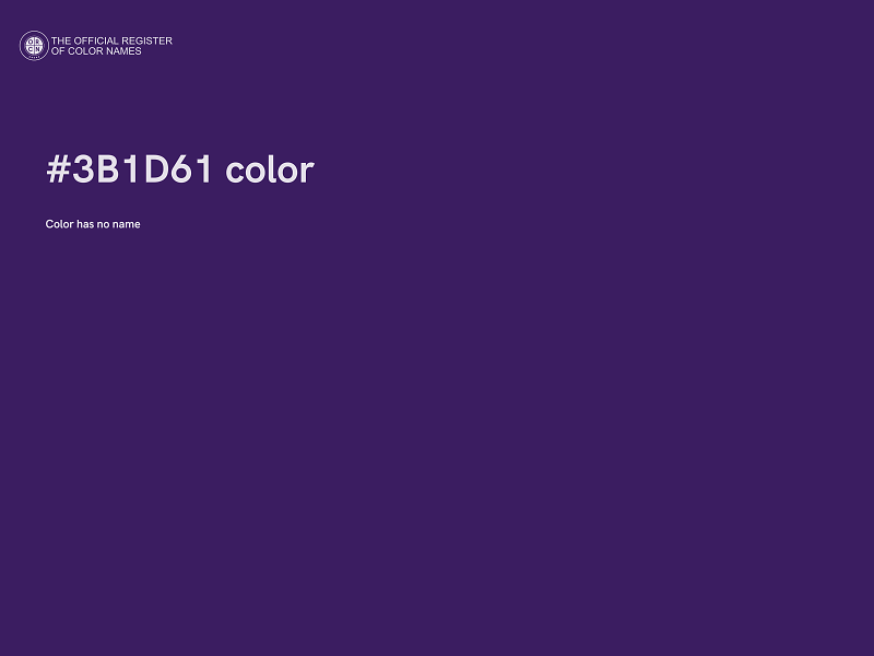 #3B1D61 color image