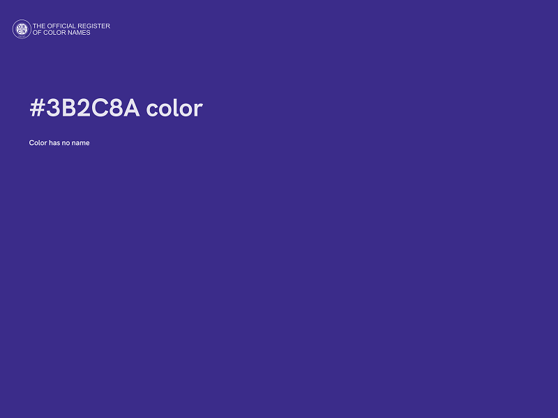 #3B2C8A color image