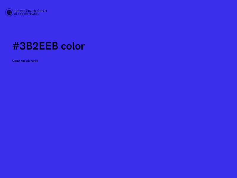 #3B2EEB color image