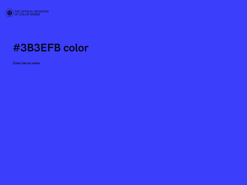 #3B3EFB color image