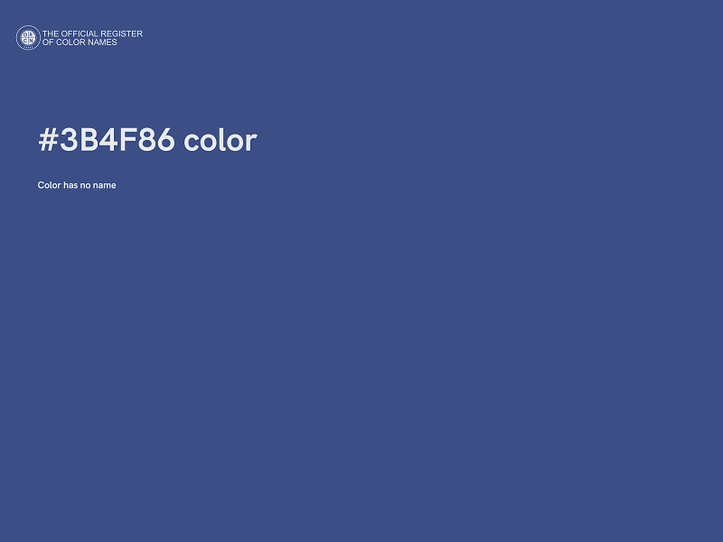 #3B4F86 color image