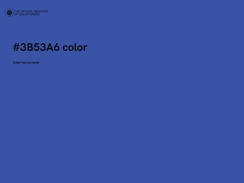 #3B53A6 color image