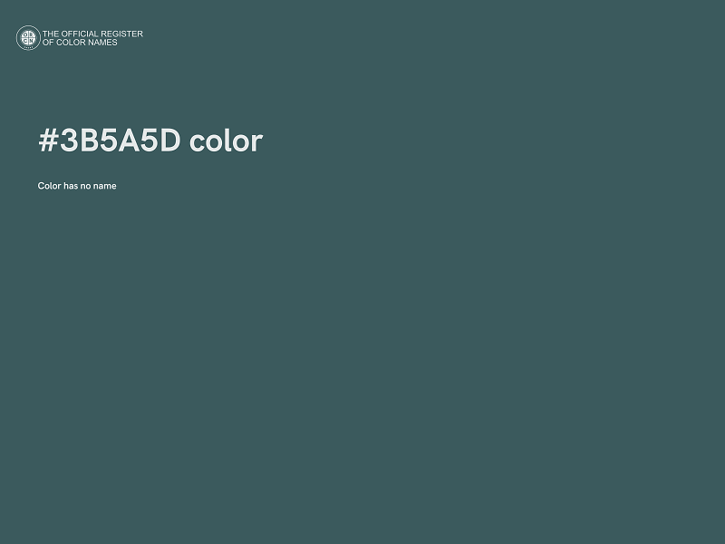 #3B5A5D color image