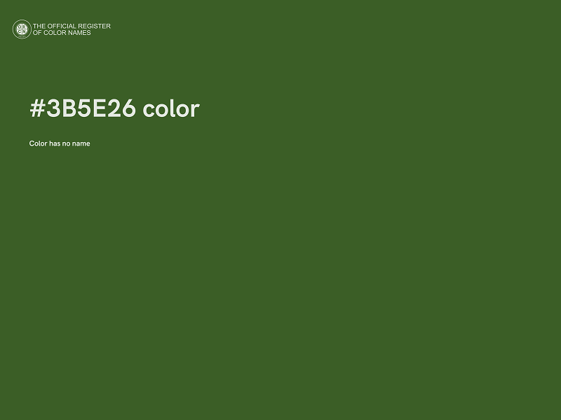 #3B5E26 color image