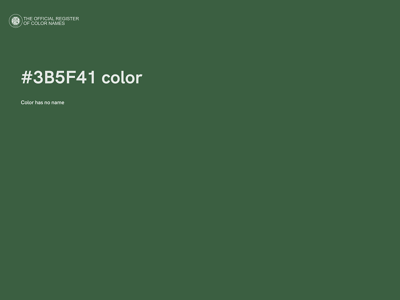 #3B5F41 color image