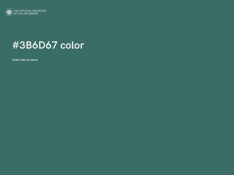 #3B6D67 color image