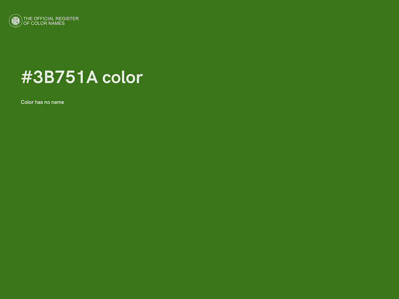 #3B751A color image