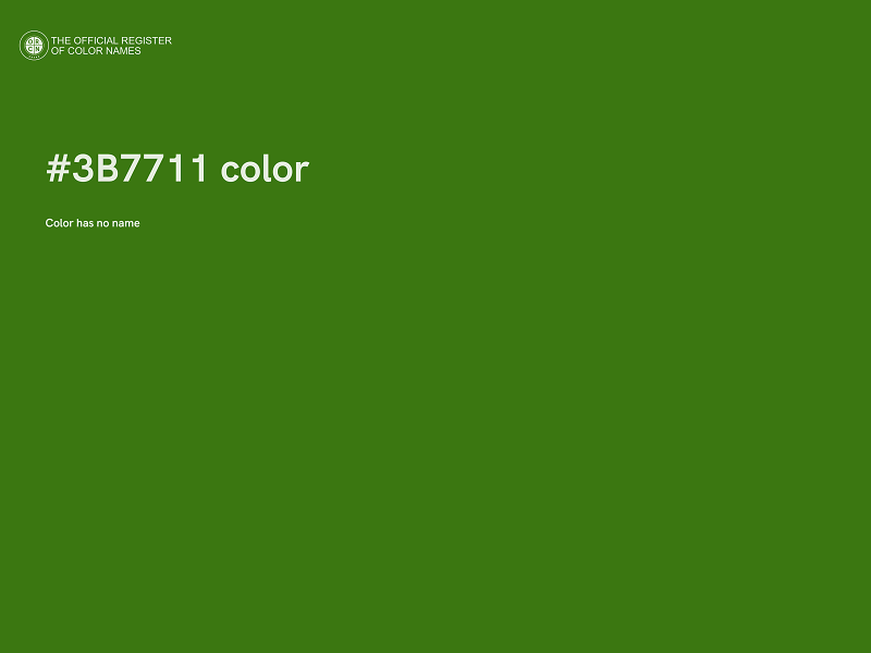 #3B7711 color image