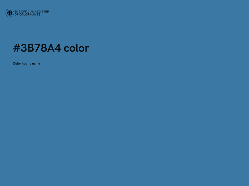 #3B78A4 color image