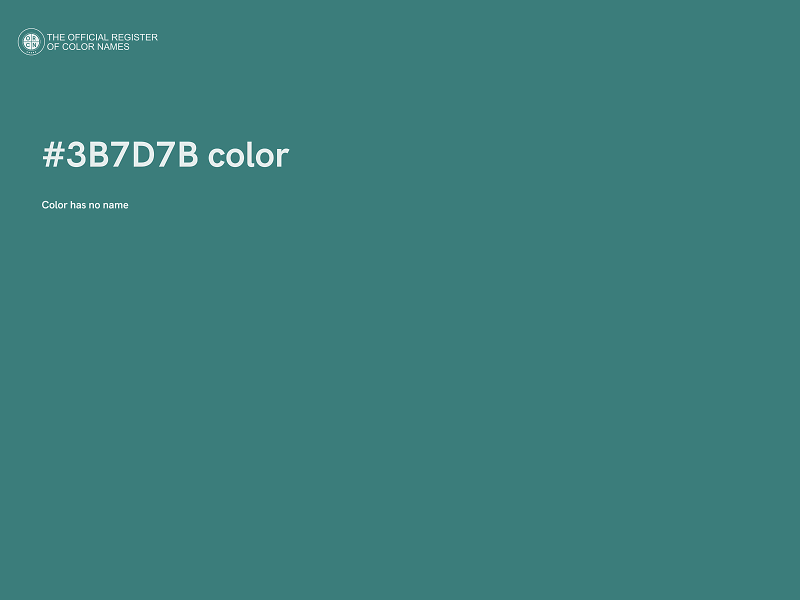 #3B7D7B color image