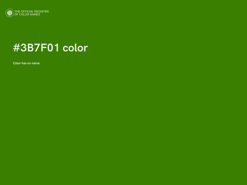 #3B7F01 color image