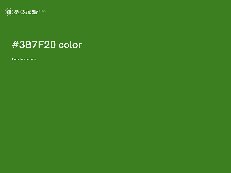 #3B7F20 color image