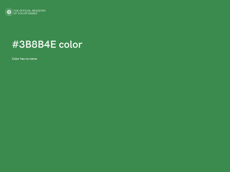 #3B8B4E color image