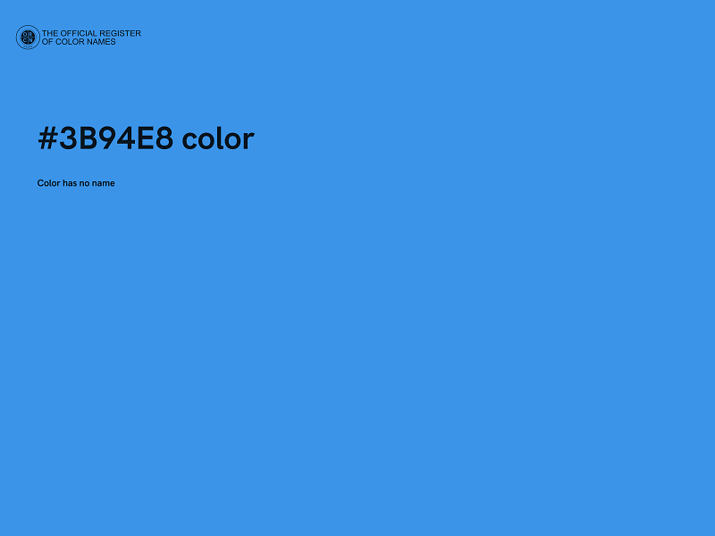 #3B94E8 color image