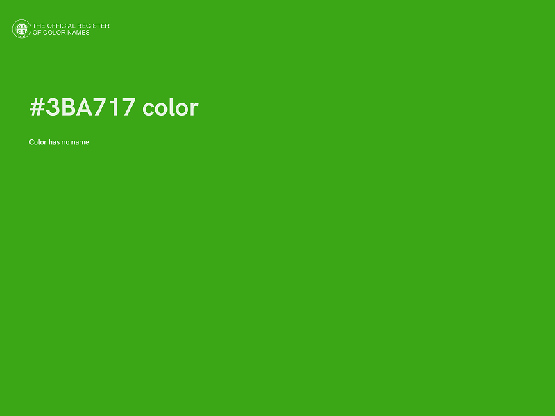 #3BA717 color image