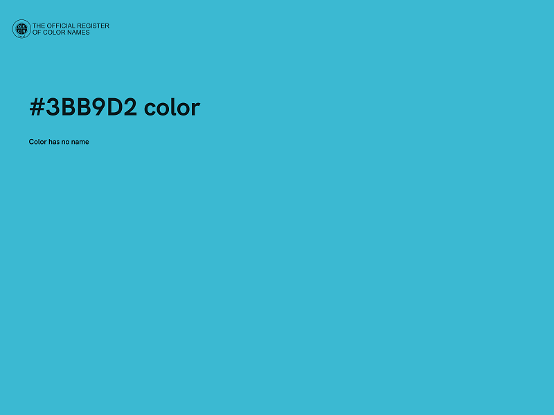 #3BB9D2 color image