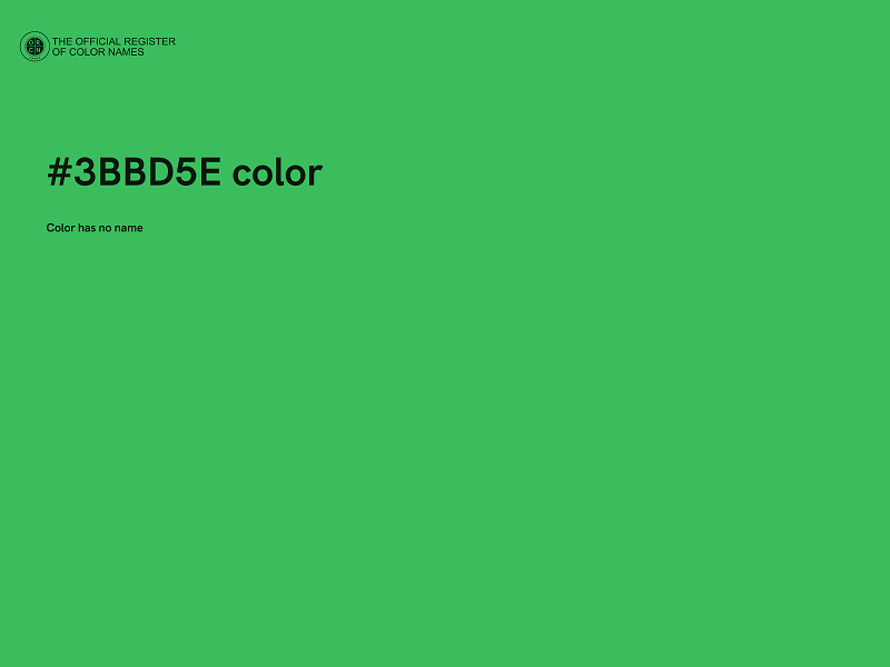 #3BBD5E color image