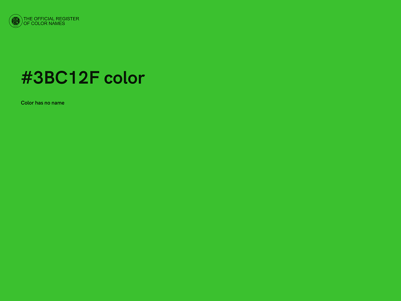 #3BC12F color image