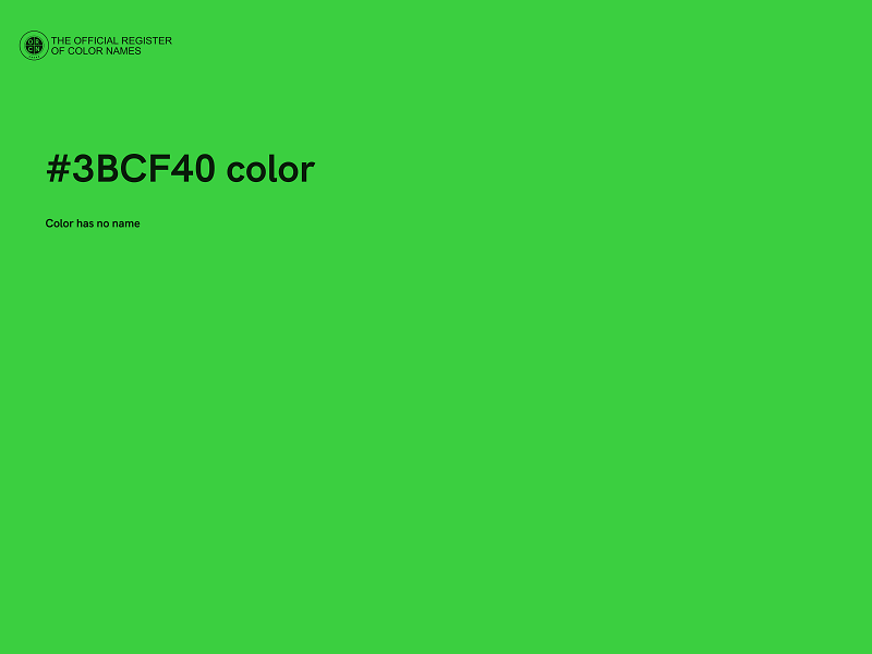 #3BCF40 color image