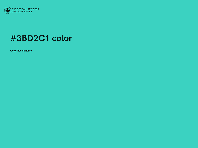 #3BD2C1 color image