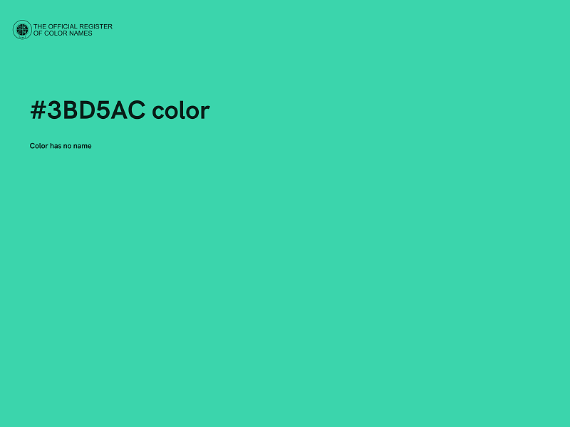 #3BD5AC color image