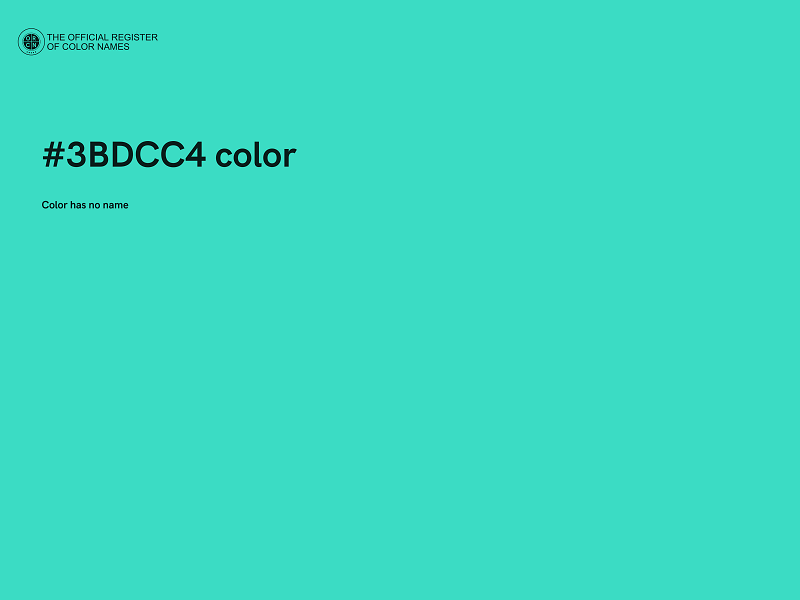 #3BDCC4 color image