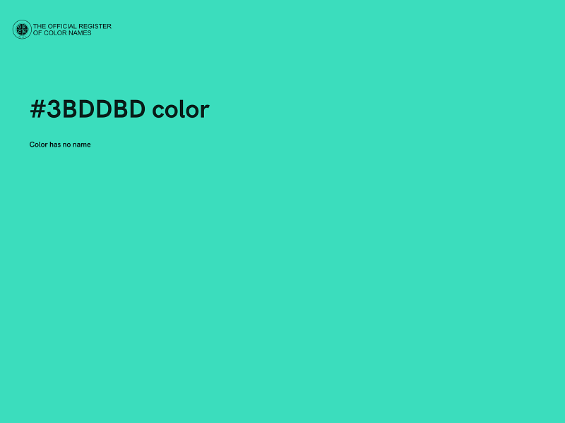 #3BDDBD color image