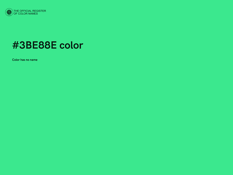 #3BE88E color image