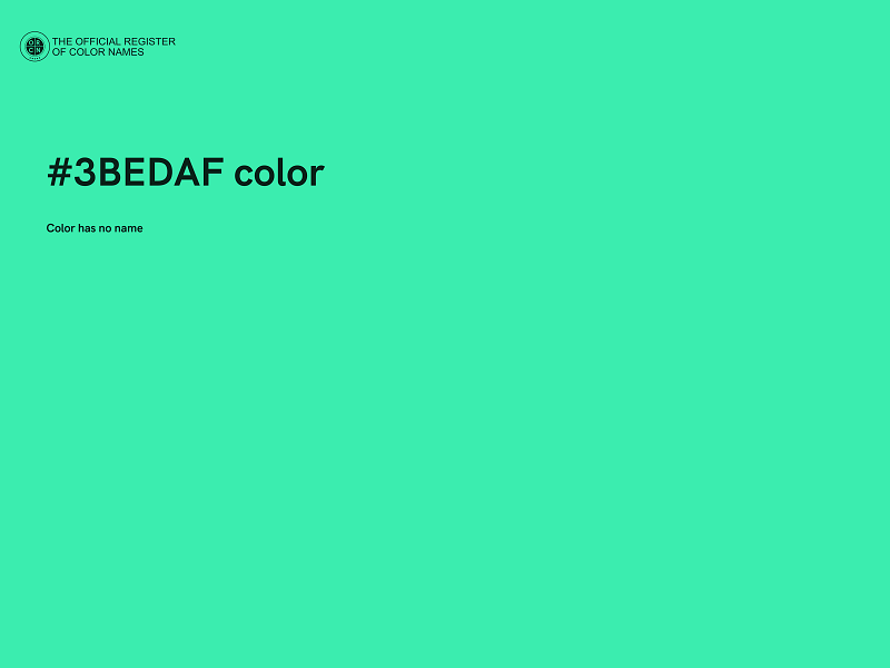 #3BEDAF color image