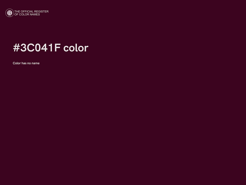 #3C041F color image