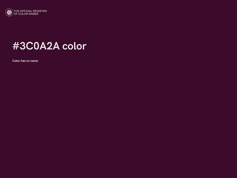 #3C0A2A color image