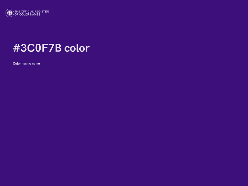 #3C0F7B color image