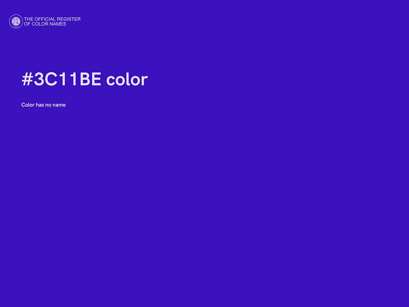 #3C11BE color image