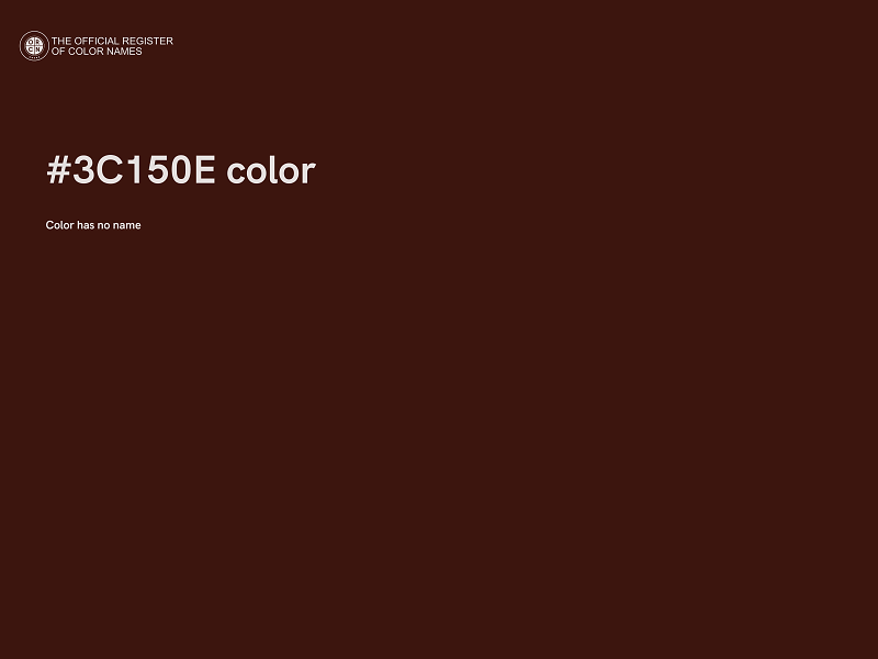 #3C150E color image