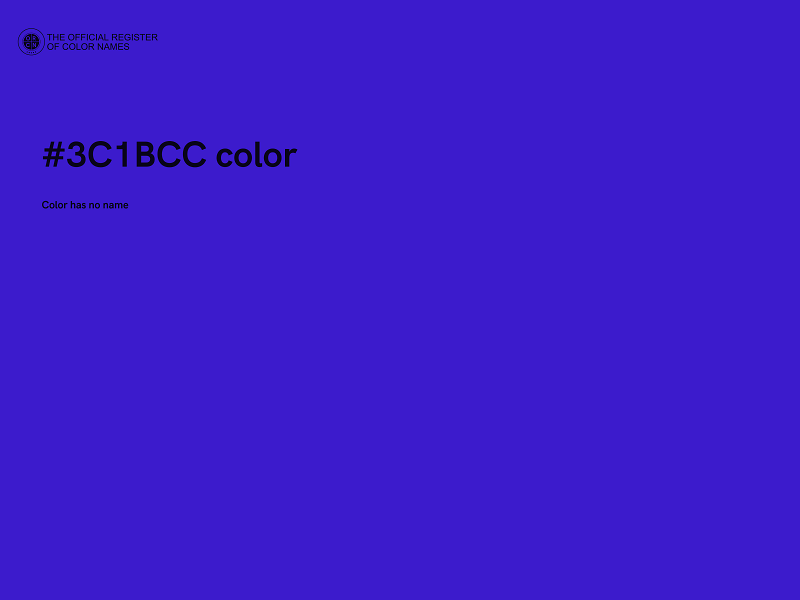 #3C1BCC color image