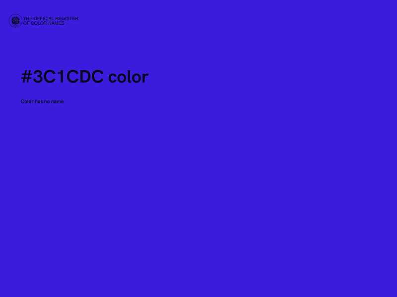 #3C1CDC color image