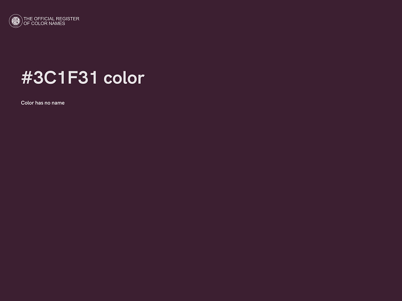 #3C1F31 color image