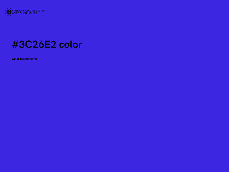 #3C26E2 color image