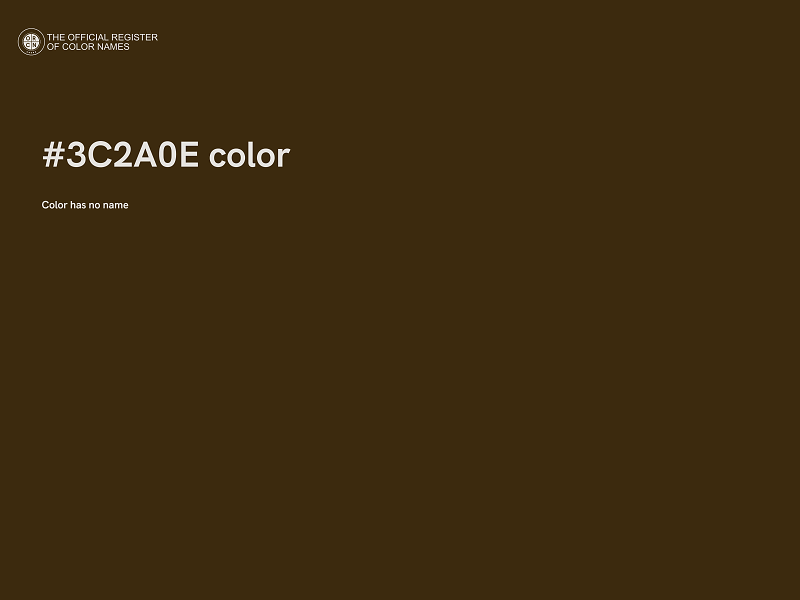 #3C2A0E color image