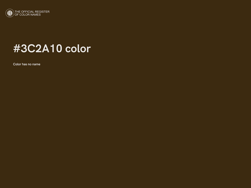 #3C2A10 color image