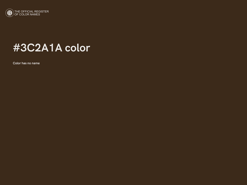 #3C2A1A color image