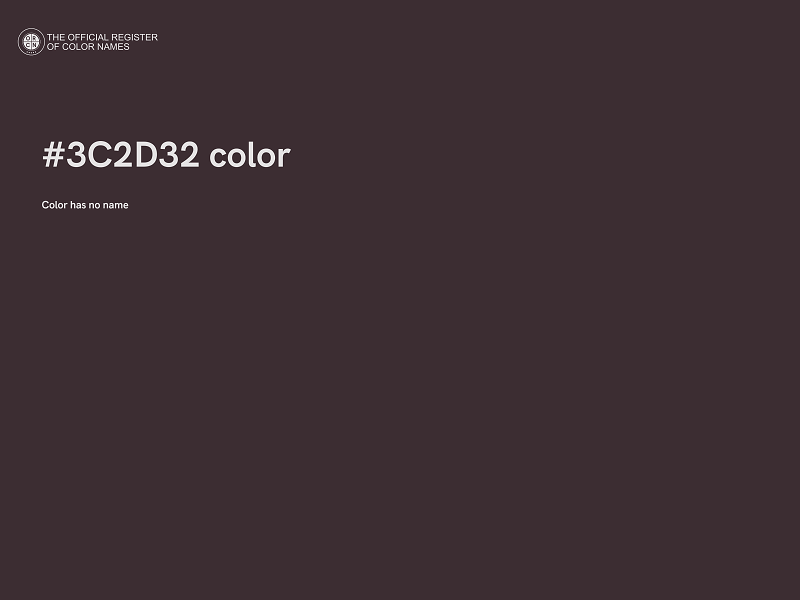 #3C2D32 color image