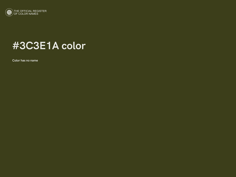 #3C3E1A color image