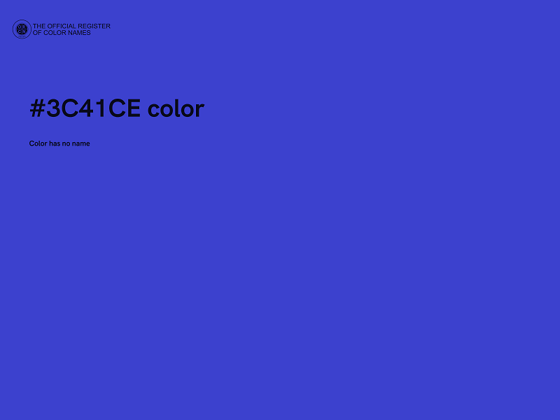 #3C41CE color image