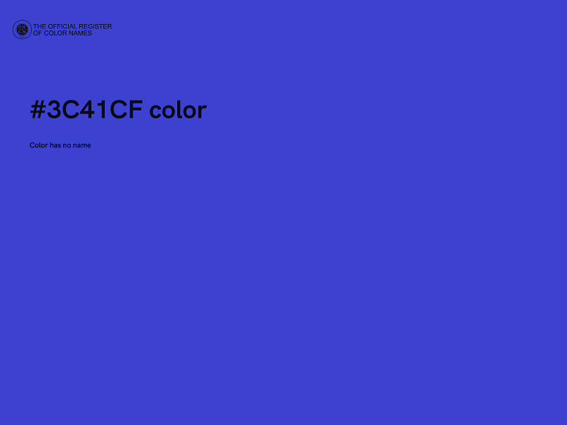 #3C41CF color image