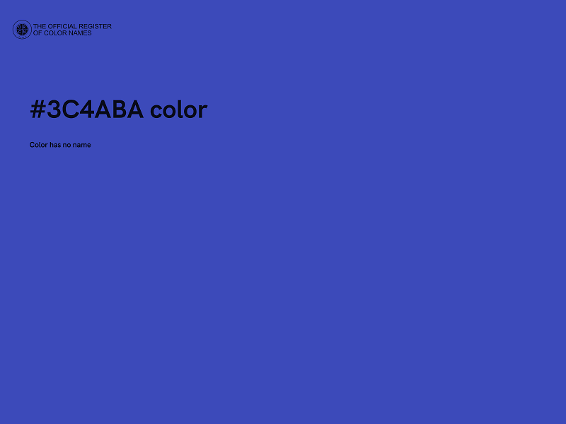 #3C4ABA color image