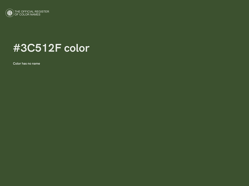 #3C512F color image