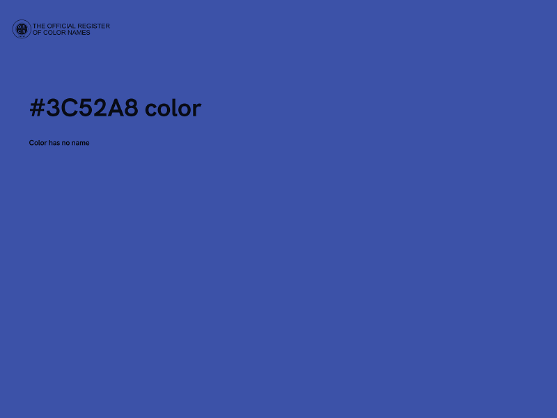 #3C52A8 color image